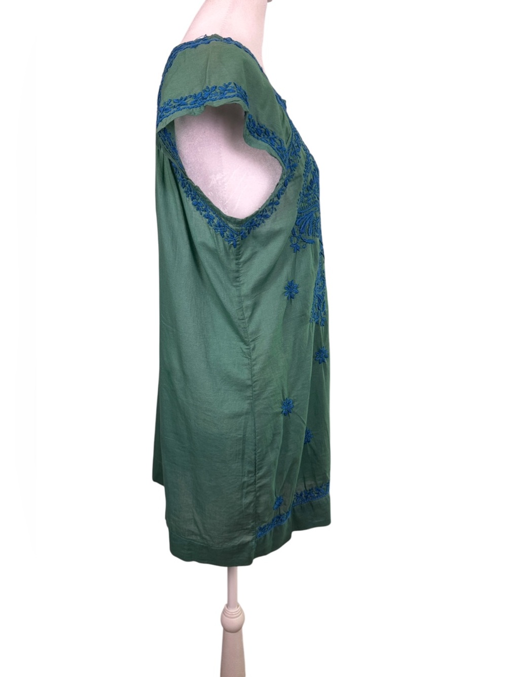 Jayshree Dalal Hand Embroidered Cotton Tunic Dress – Size XL – NWT - Picture 4 of 11